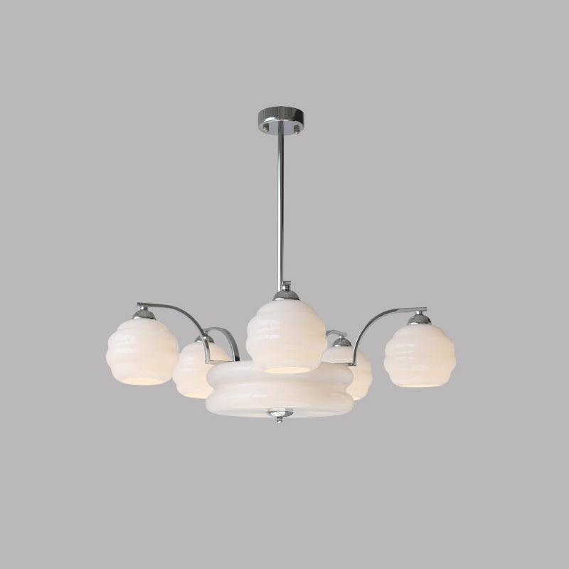 Opaline Art Deco Chandelier 3