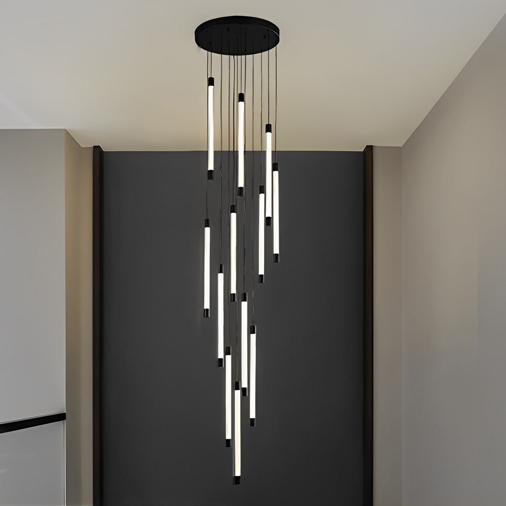 Spiral Duplex Staircase Chandelier Ha085056