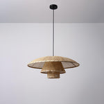 Boho Woven Sunhat Pendant Light