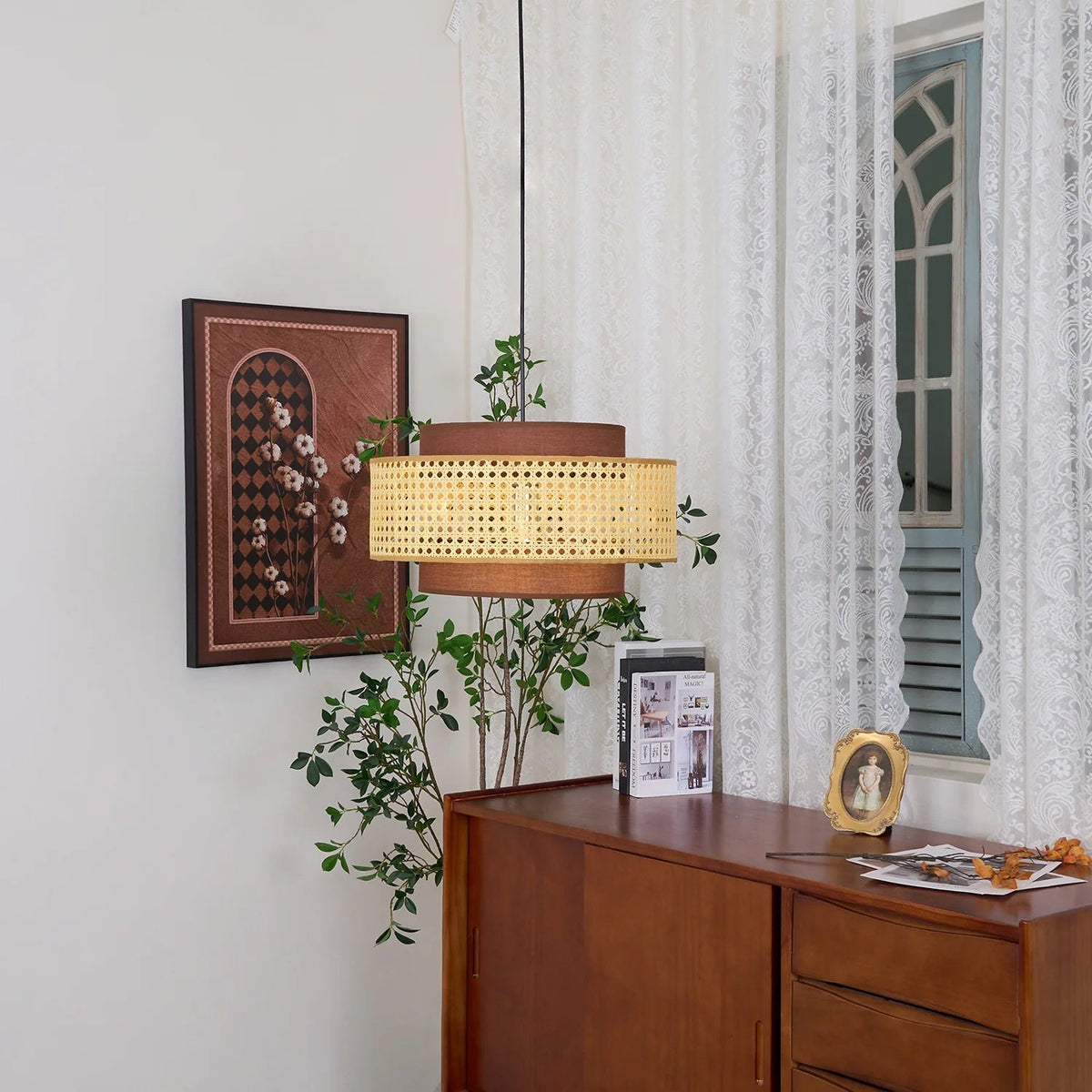 Minimalist Drum Pendant Fixture