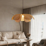 Retro Floral Rattan Pendant Lamp