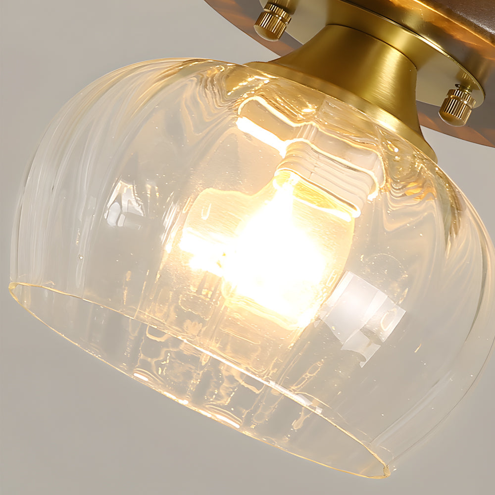 Square Iron Frame American Country Style Ceiling Light Fixture 1