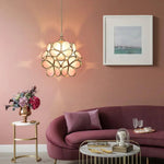 Floral Glass Pendant Light