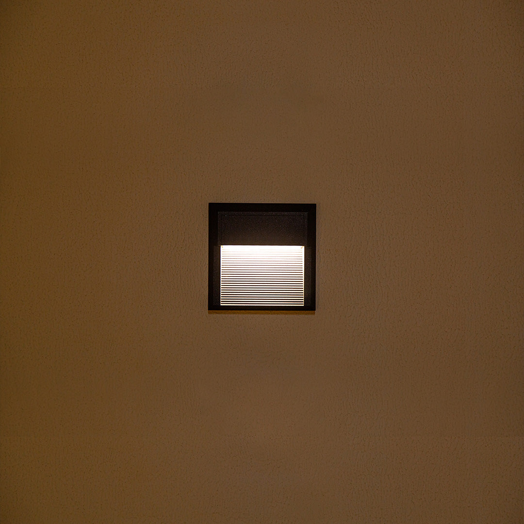 Geometric LED Step Lights for Outdoor Architecture, Minimalist Flush Mount