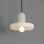 White Marble Pendant Light