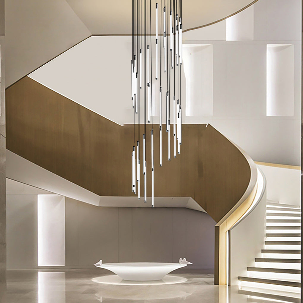 Spiral Duplex Staircase Chandelier Ha085056