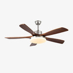 Lunet Ceiling Fan Light with LED, Modern Wooden Blades, 42" & 52" Options