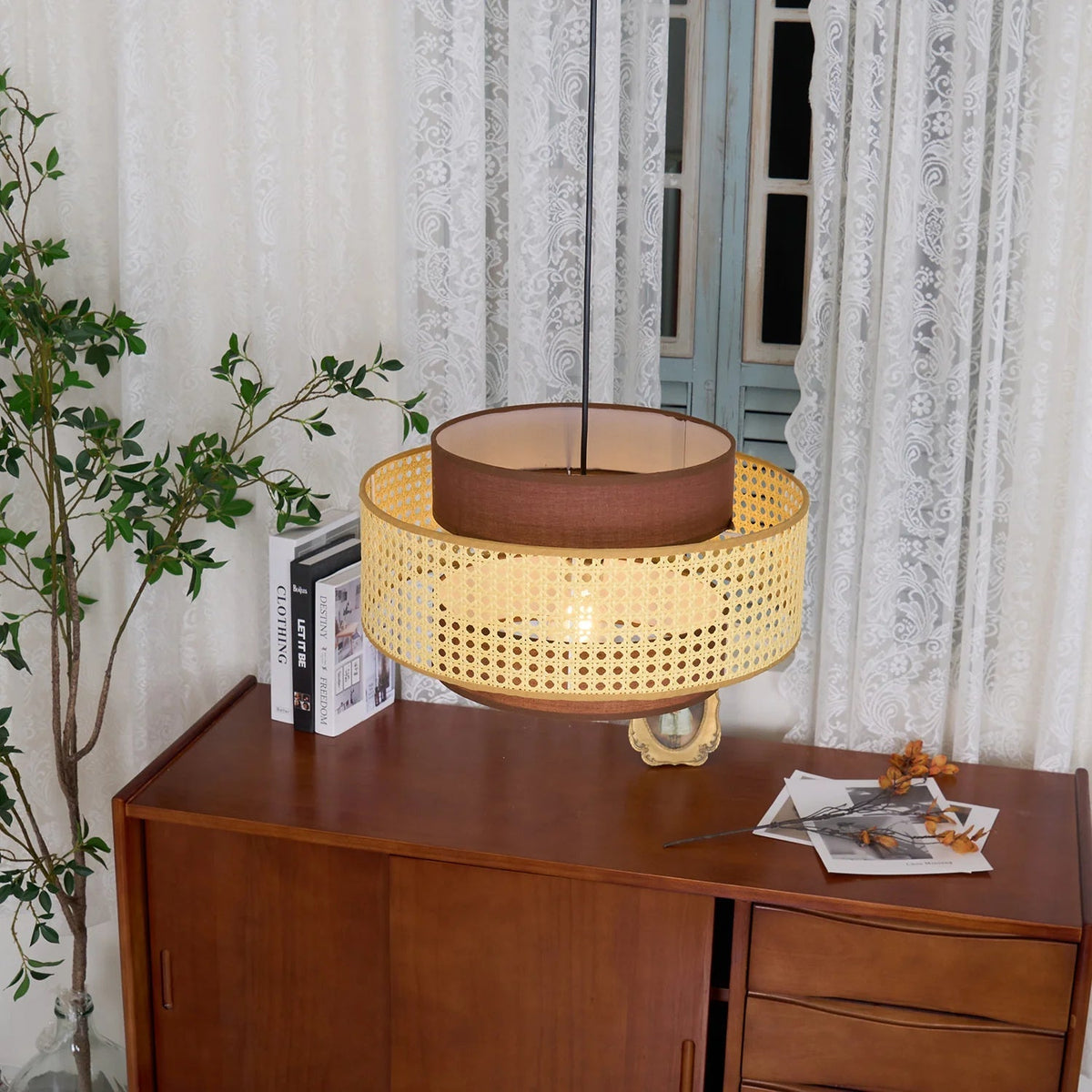 Minimalist Drum Pendant Fixture