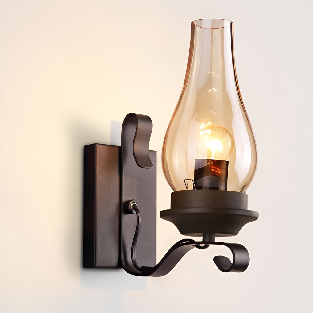 Retro Glass E27 Wall Lamp