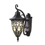 Vintage Flower Pattern Solar Wall Lamp Ha083745