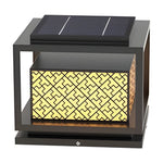 Square Waterproof Solar Outdoor Post Light