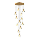 Crystal Shade Staircase Chandelier Ha095068