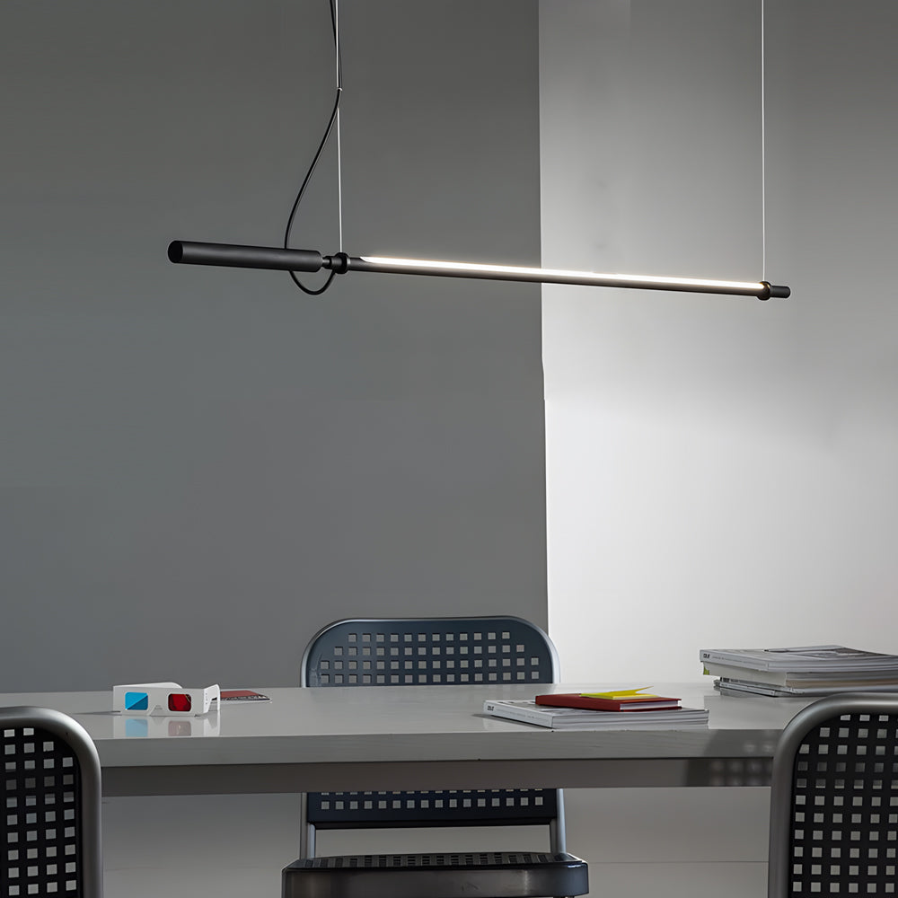 47 2 In Minimalist Black Acrylic Linear Led Pendant Light
