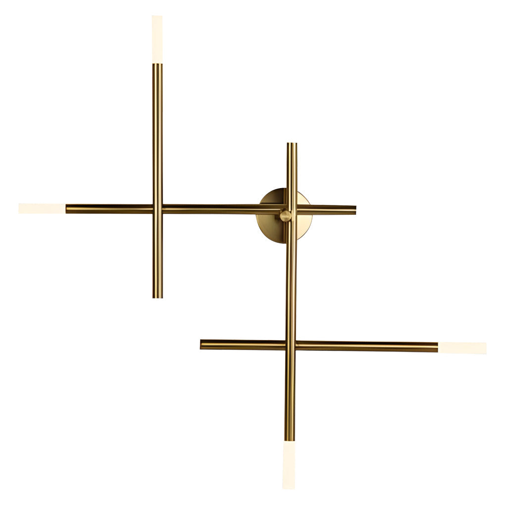 Modern LED Wall Sconce with Artistic Iron and Acrylic Design