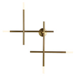 Modern LED Wall Sconce with Artistic Iron and Acrylic Design