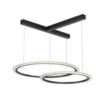2 3 Rings Three Step Dimming Creative Modern Ceiling Lights Fixture Chandelier