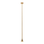 39 37 Modern Vertical Long Metallic Tube Cone Pendant Light