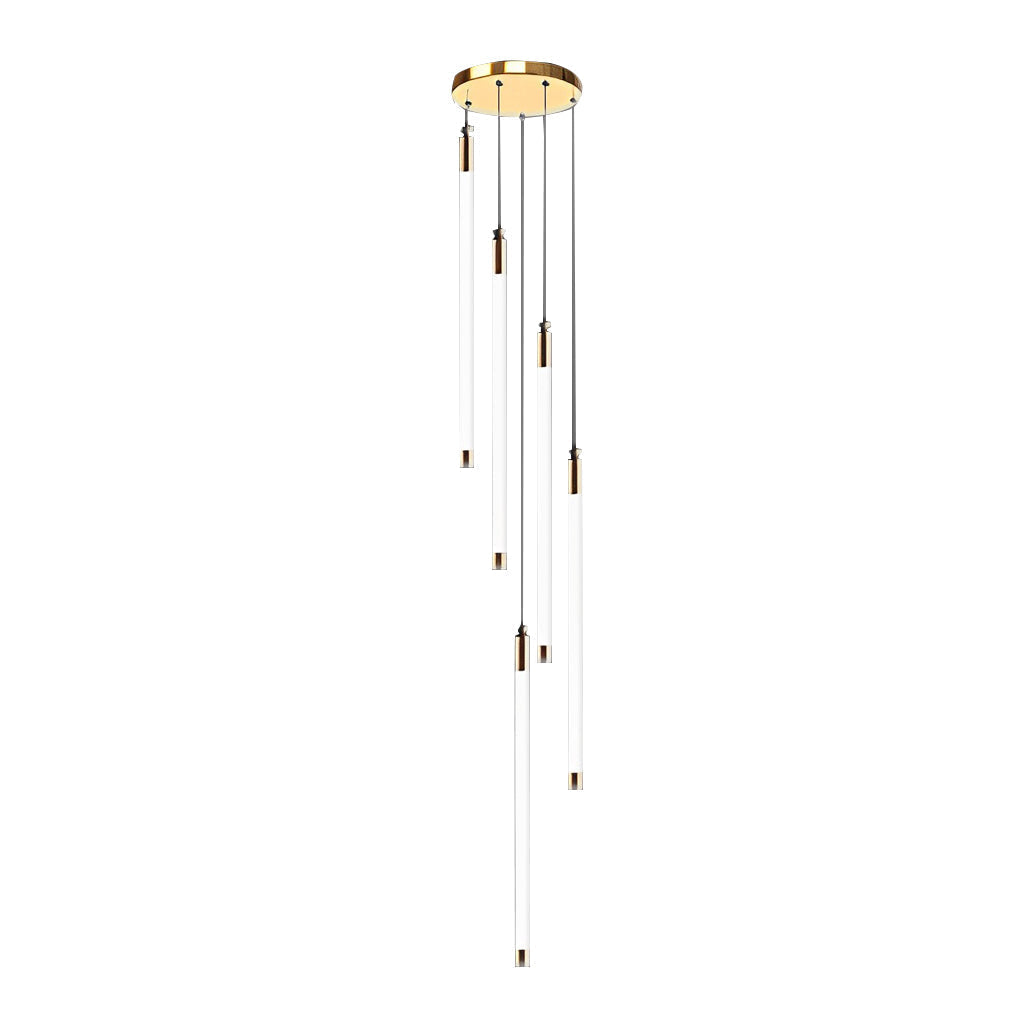 Spiral Duplex Staircase Chandelier Ha085056