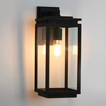 Rectangular Black Outdoor Wall Lamp Li002101