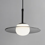 Glass Ufo Led Black Kitchen Pendant Light Li002218
