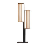 Modern Black Dual Cylinder LED Pathway Lights for Outdoor Landscapes