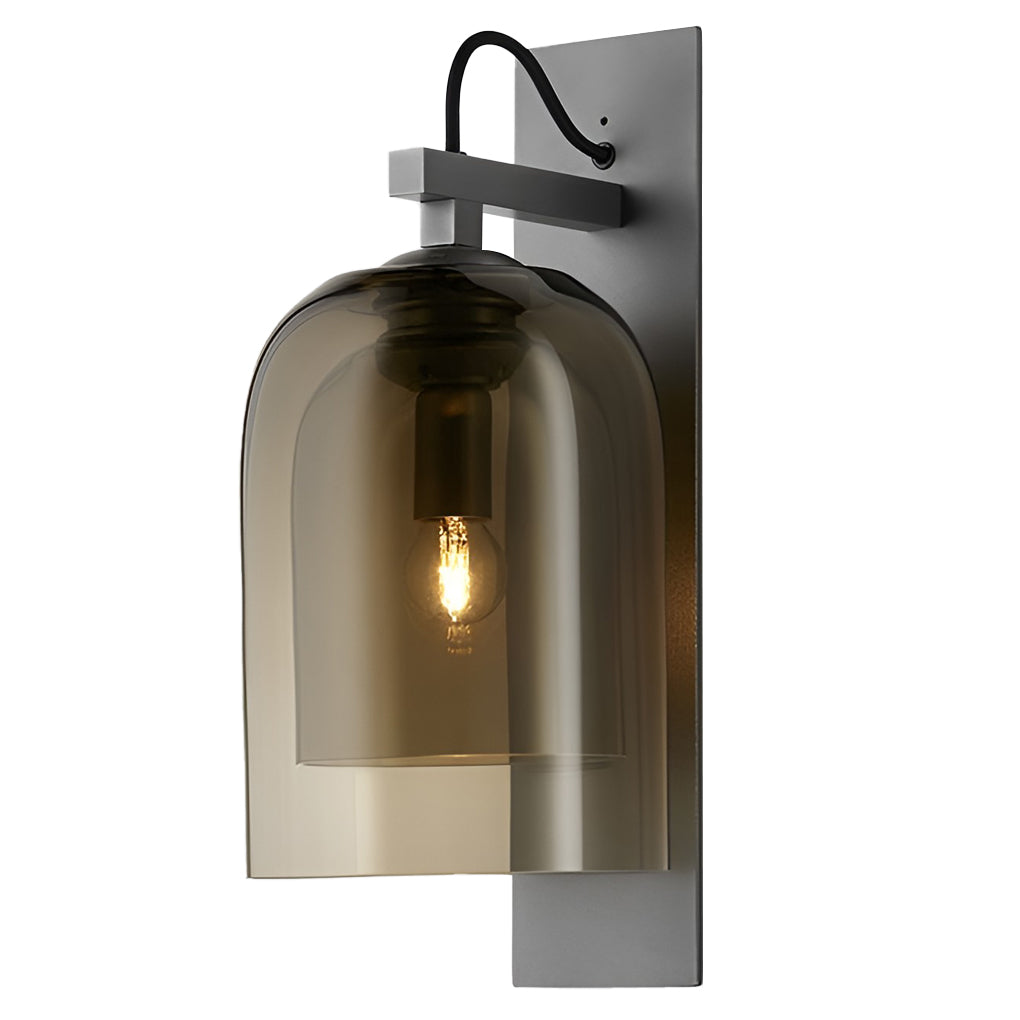 Glass Iron Nordic Plug In Wall Lamp