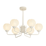6 Flowers Round Bell Orchid Three Step Dimming Modern Hanging Lights Fixture