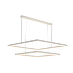 Square Led White Modern Pendant Light Ha083865