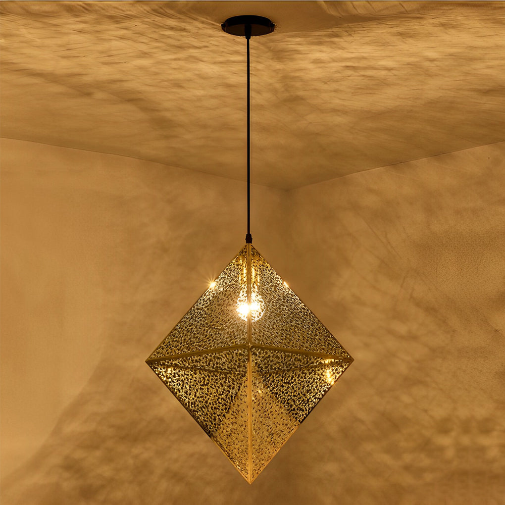 Geometric Polyhedral Pendant Light Ha082220