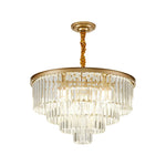 4 Layers Crystal Modern Chandelier Ha098805
