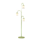 3 Light Green Flower Dimmable Arc Hanging Tuilp Floor Lamp