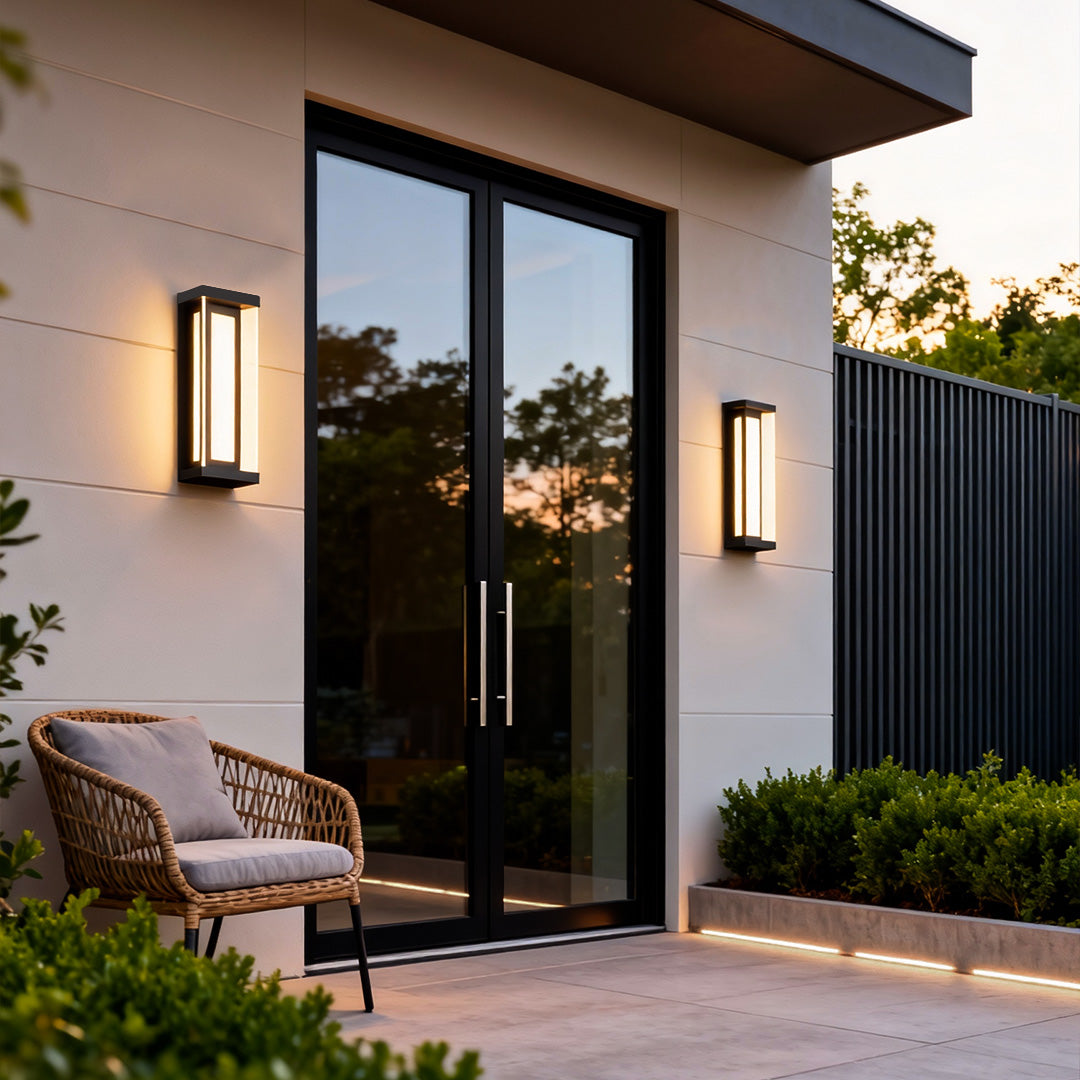 Linear Outdoor Wall Light in Stainless Steel, Modern Minimalist Waterproof Sconce