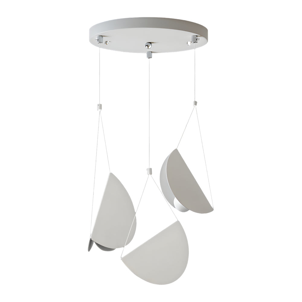 1 3 6 Light Minimalist Line White Glider Pendant Light