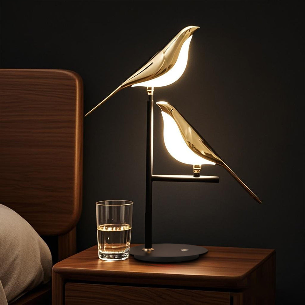 Chic Double Bird Table Lamp