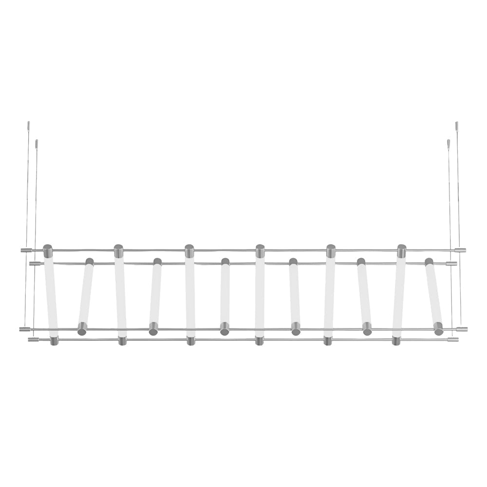 6 12 Light Acrylic Tube Geometric Long Designer Led Island Pendant Light