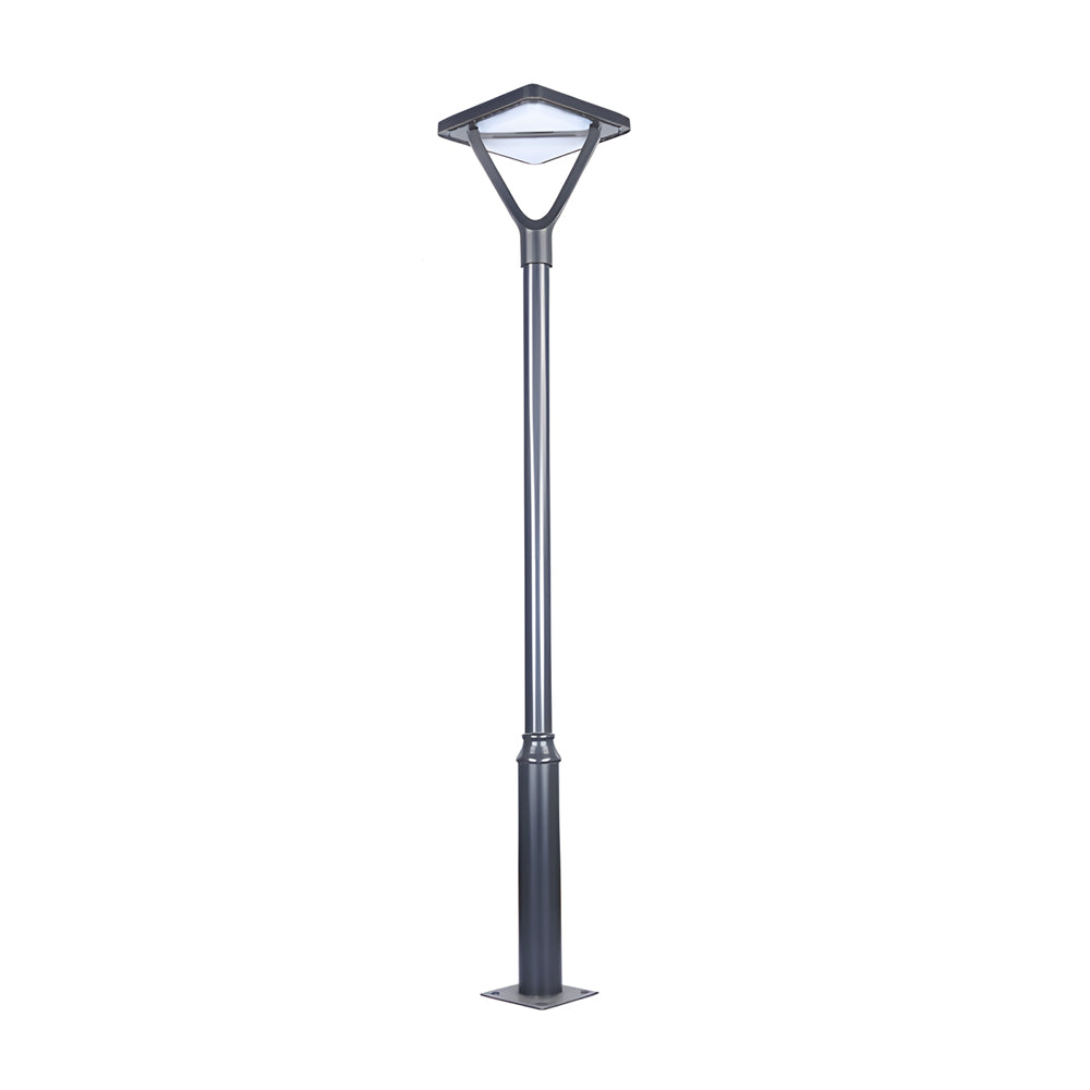 Black Led Solar Lamp Post And Pole Street Lights