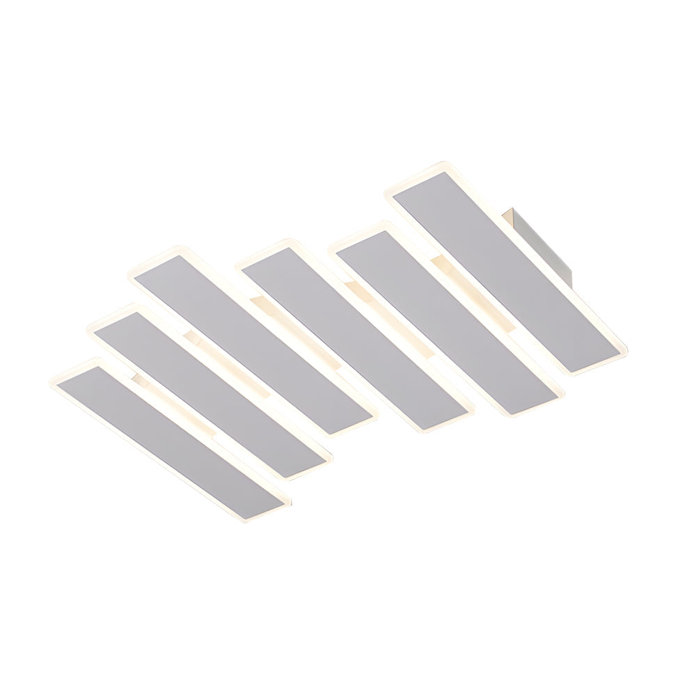 4 6 Lights White Metal Line Dimmable Led Ceiling Light