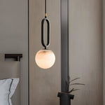 Round Black Modern Small Pendant Light Li002706