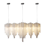 Waves Aluminum Tassel Chain 3 Step Dimming Artistic Nordic Chandelier