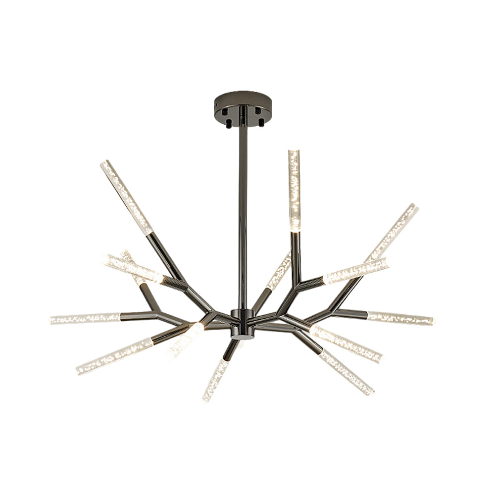 Unique Acrylic Branches Led Minimalist Lines Postmodern Chandelier Lamp