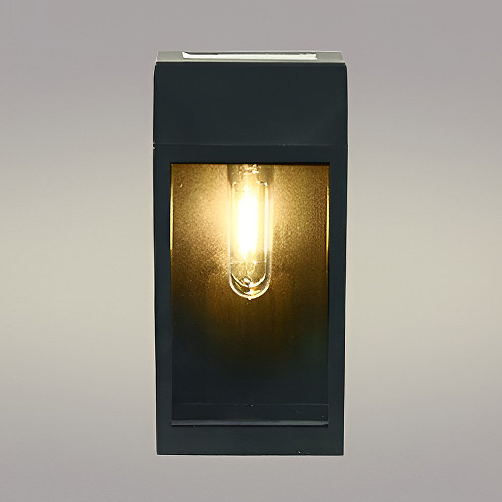 Rectangular Glass Led Solar Wall Lamp