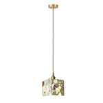 Retro Terrazzo Concrete Nordic Pendant Light Ha080859