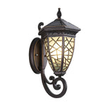 Retro Pattern Solar Powered Wall Lamp Ha080219