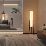 Solid Walnut Wood Floor Lamp