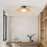 Rustic Mini Wood Ceiling Lamp