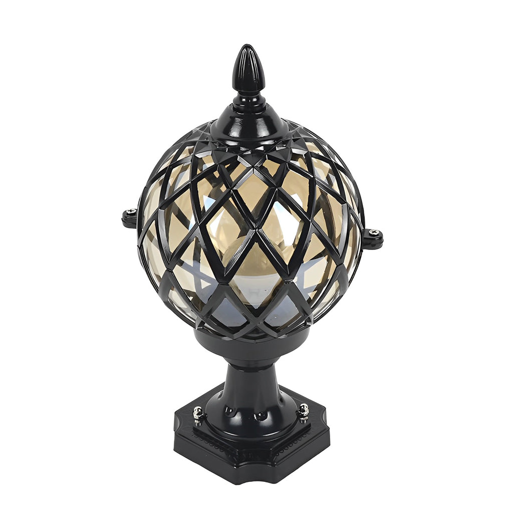 Round Ball Outdoor Fence Post Light Ha080211