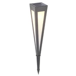 LumaPath Square RGB Solar Pathway Light with Conical Base for Modern Landscapes