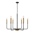 6 Lights Candlestick Chandelier Ha098569