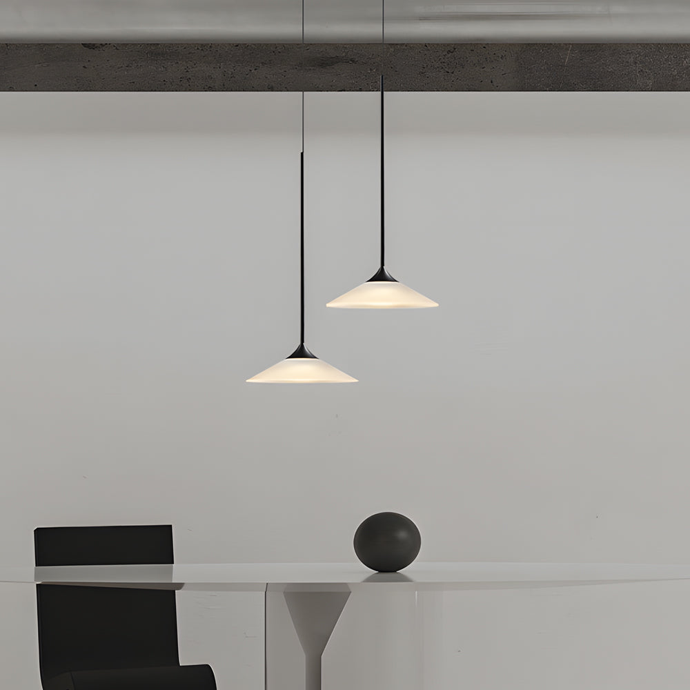 1 Light 5W Led Mini Cone Pendant Light With Acrylic Shade