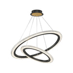 2 3 Rings Adjustable Luxury 3 Step Dimming Modern Chandelier Hanging Lights
